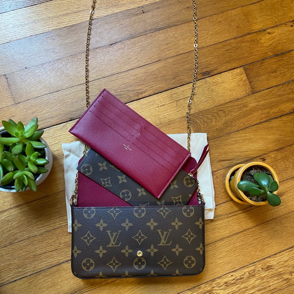 New Louis Vuitton Pochette Felicie Monogram Purse